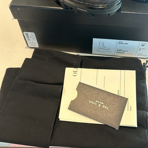 Rag & Bone shiloh boots. Size 8. New. Never been worn. Asphalt suede - Picture 7 of 10